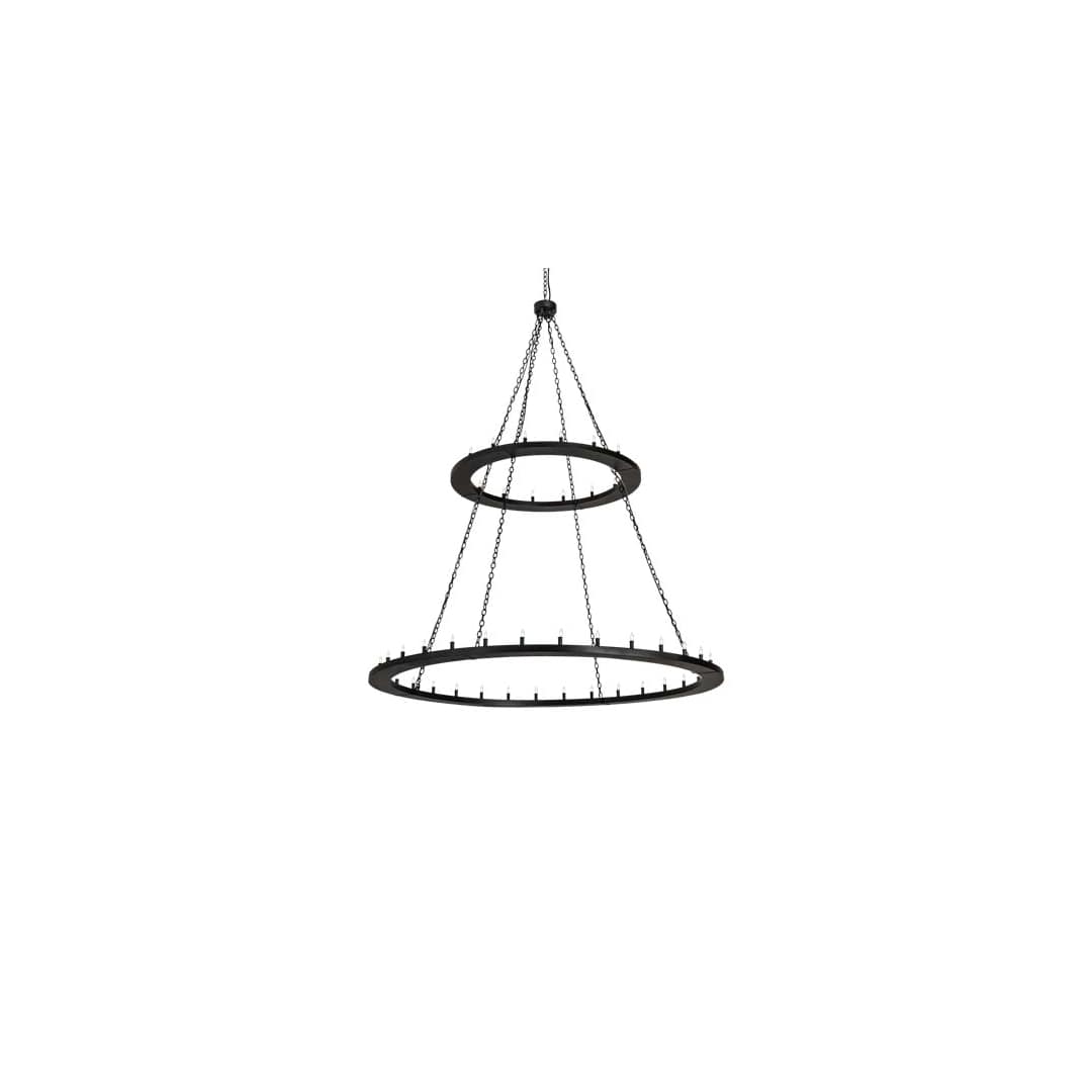 Loxley 48 Light 84" Wide Taper Candle Ring Chandelier