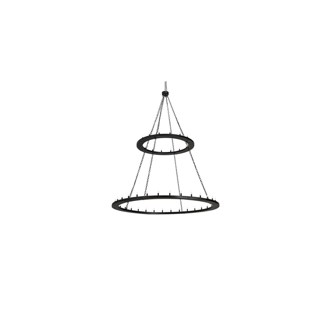 Loxley 48 Light 84" Wide Taper Candle Ring Chandelier