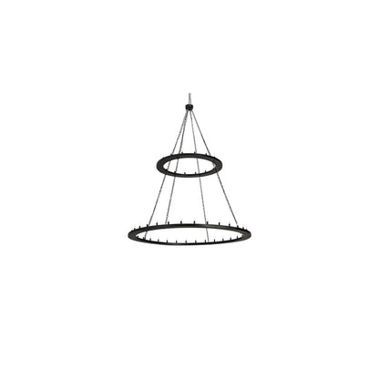 Loxley 48 Light 84" Wide Taper Candle Ring Chandelier