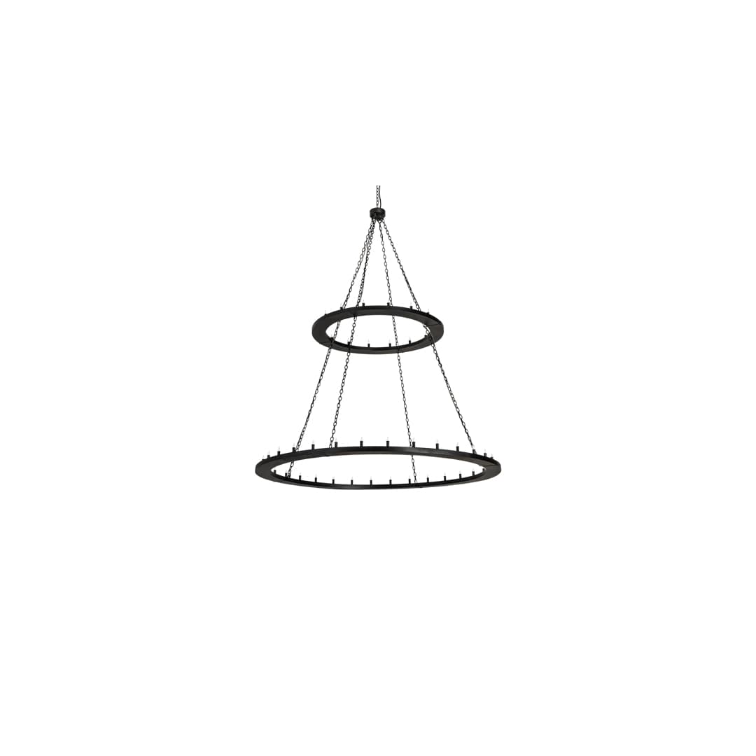 Loxley 48 Light 84" Wide Taper Candle Ring Chandelier