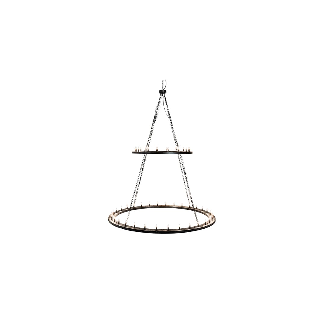 Loxley 48 Light 84" Wide Taper Candle Ring Chandelier