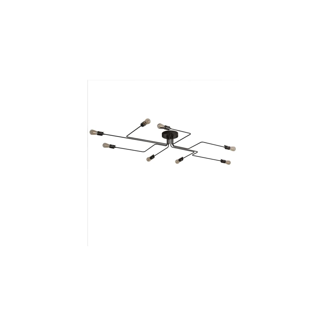 PipeDream Alva 8 Light 79" Wide Semi-Flush Linear Ceiling Fixture