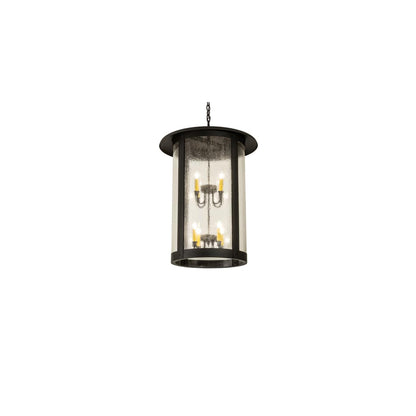 8 Light 25" Wide Taper Candle Pendant