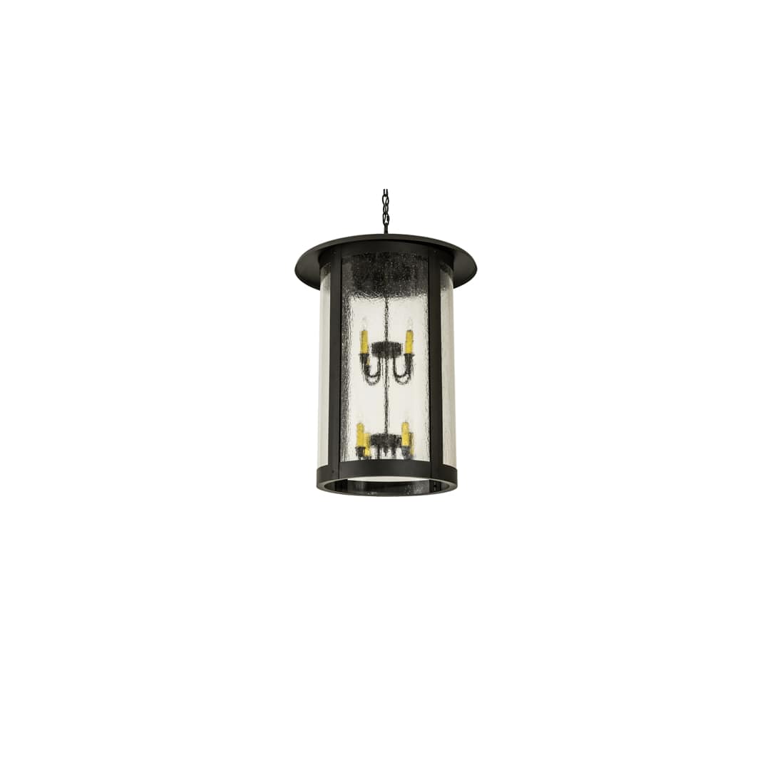 8 Light 25" Wide Taper Candle Pendant