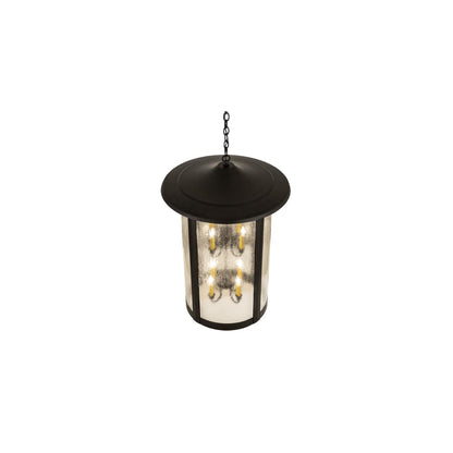 8 Light 25" Wide Taper Candle Pendant