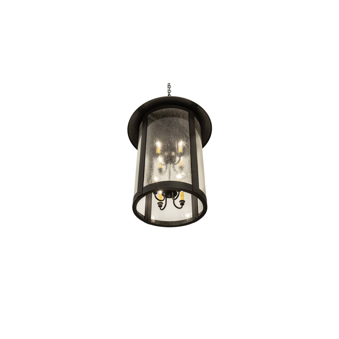 8 Light 25" Wide Taper Candle Pendant