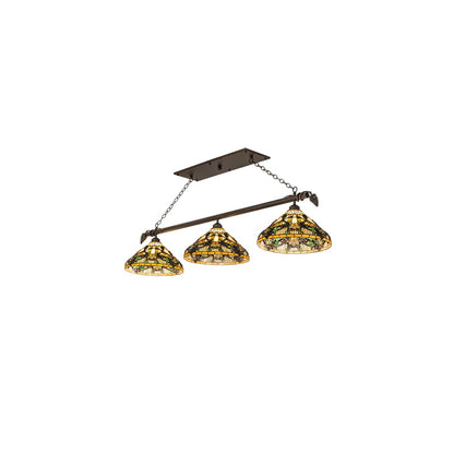 3 Light 69" Wide Linear Pendant