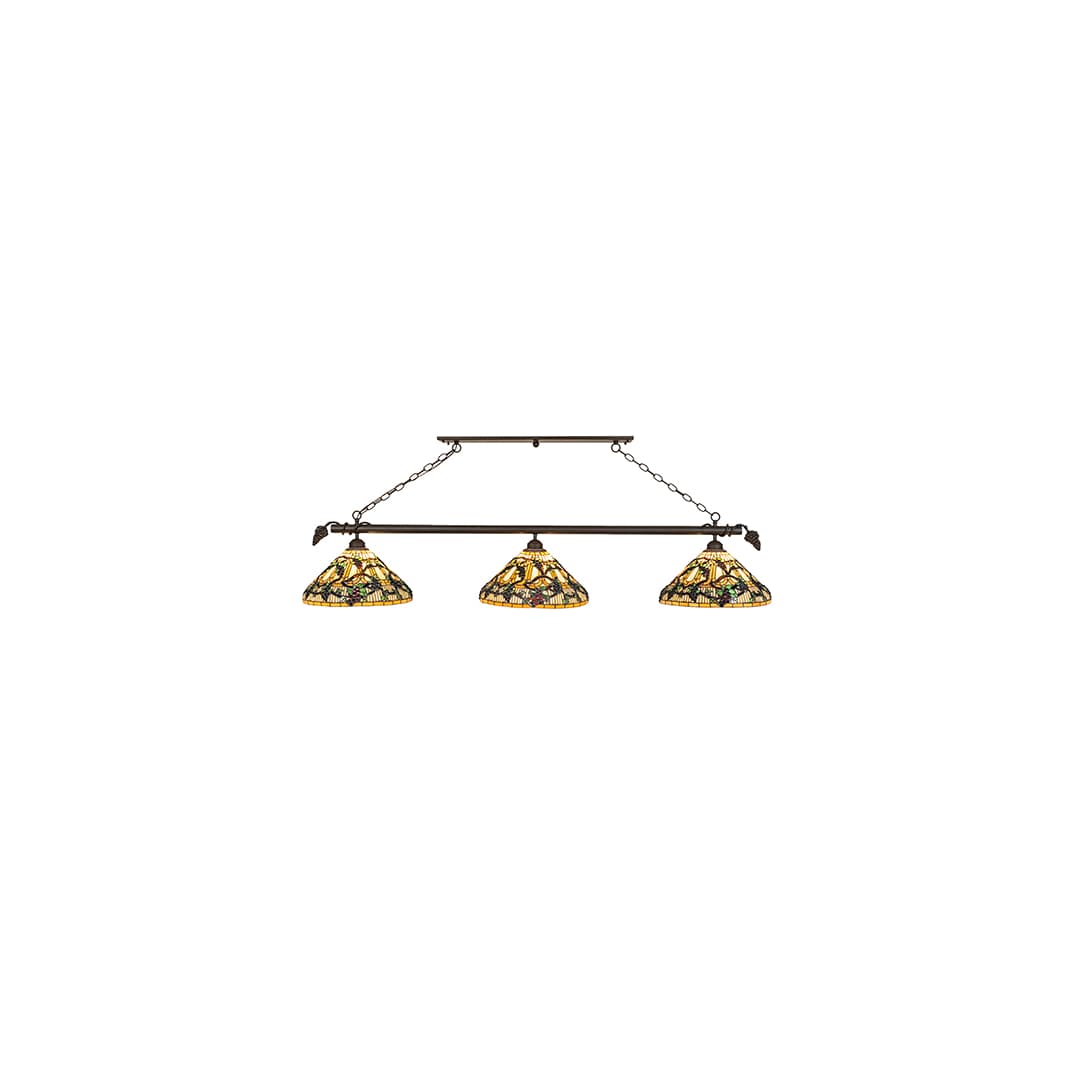 3 Light 69" Wide Linear Pendant