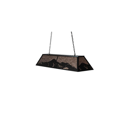 9 Light 61" Wide Billiard Linear Pendant