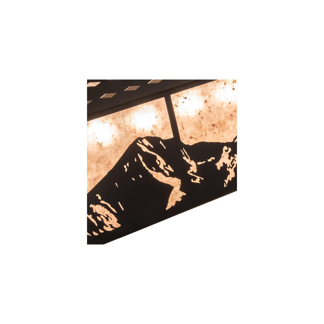 9 Light 61" Wide Billiard Linear Pendant