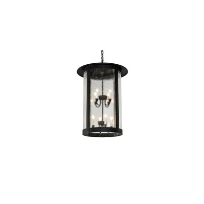 8 Light 24" Wide Taper Candle Pendant