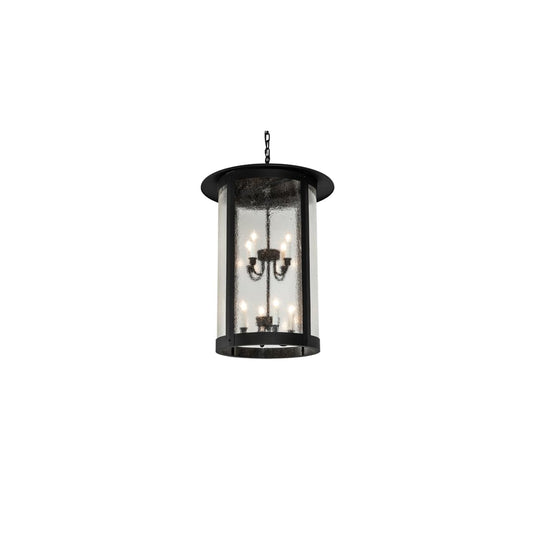 8 Light 24" Wide Taper Candle Pendant