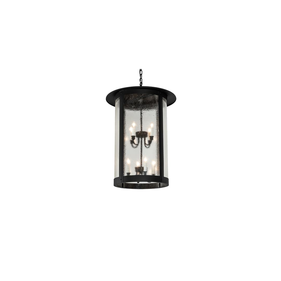 8 Light 24" Wide Taper Candle Pendant