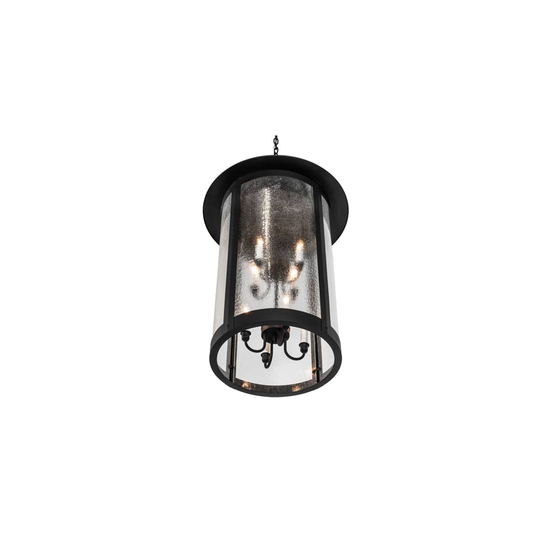 8 Light 24" Wide Taper Candle Pendant