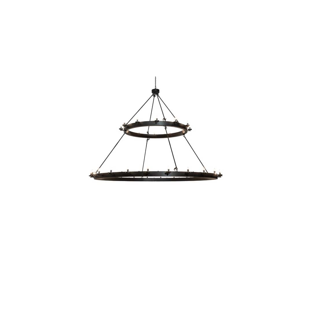 Loxley 36 Light 96" Wide Taper Candle Ring Chandelier
