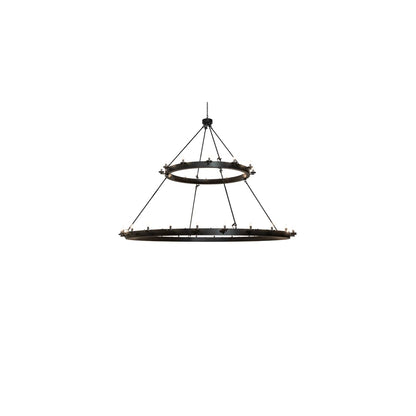 Loxley 36 Light 96" Wide Taper Candle Ring Chandelier
