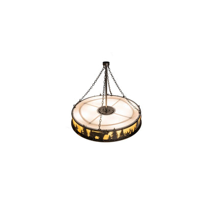 8 Light 48" Wide Pendant
