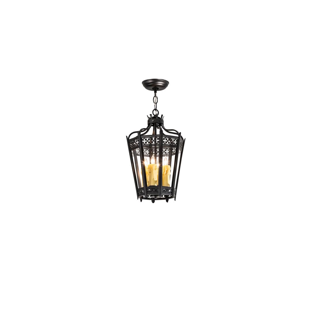 3 Light 11" Wide Taper Candle Pendant