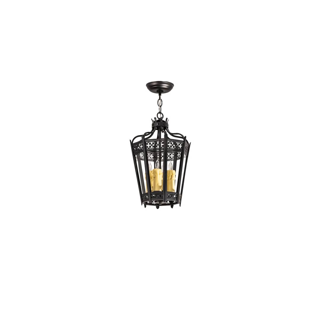 3 Light 11" Wide Taper Candle Pendant