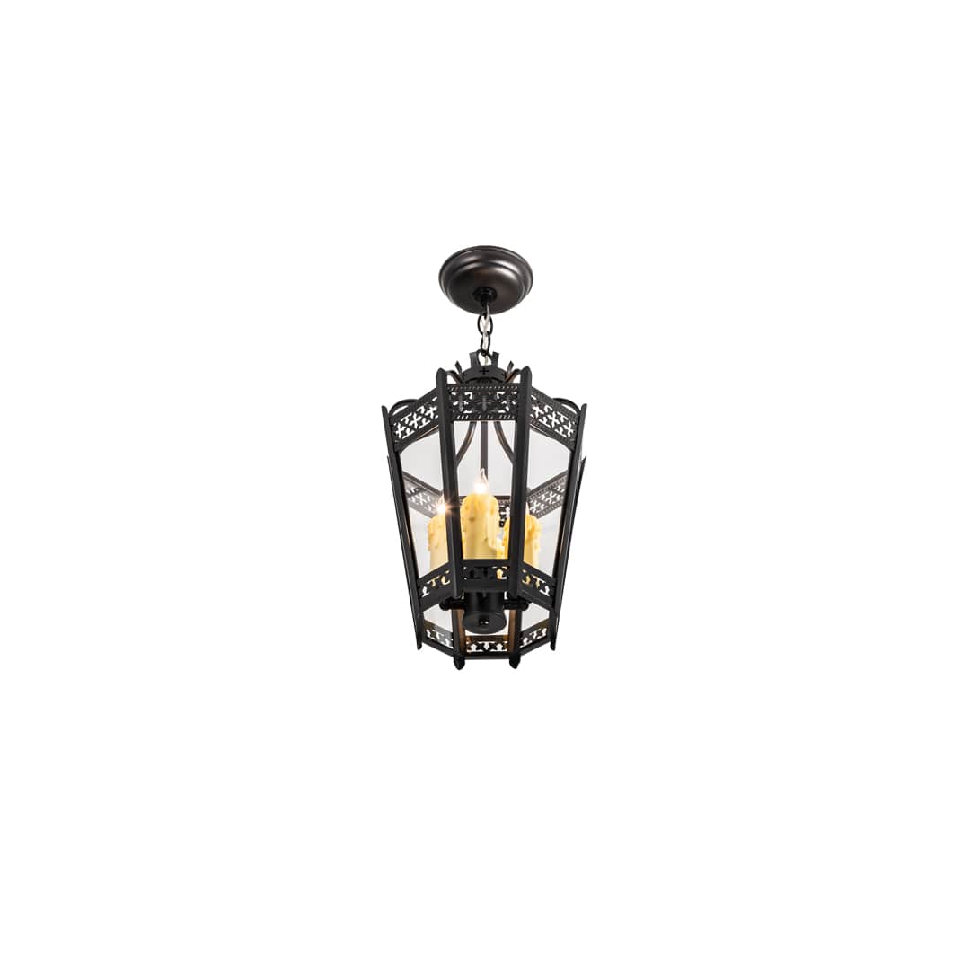 3 Light 11" Wide Taper Candle Pendant