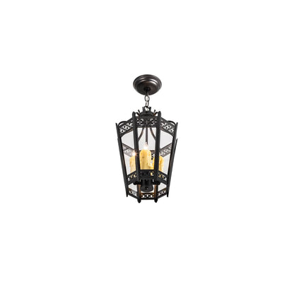 3 Light 11" Wide Taper Candle Pendant
