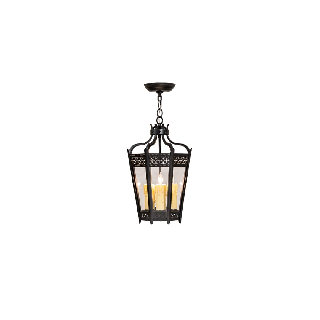 3 Light 11" Wide Taper Candle Pendant