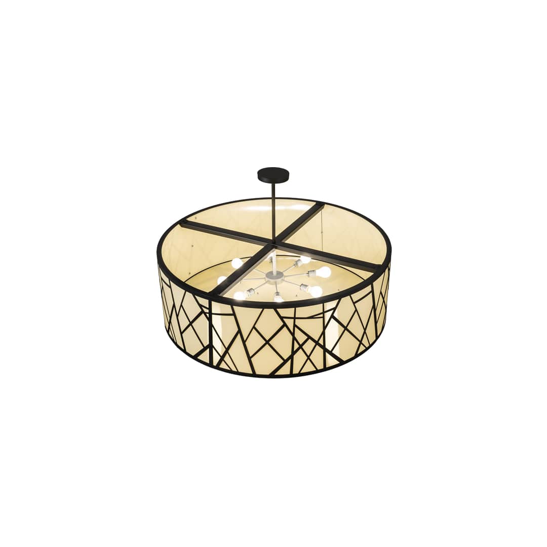 8 Light 48" Wide Pendant