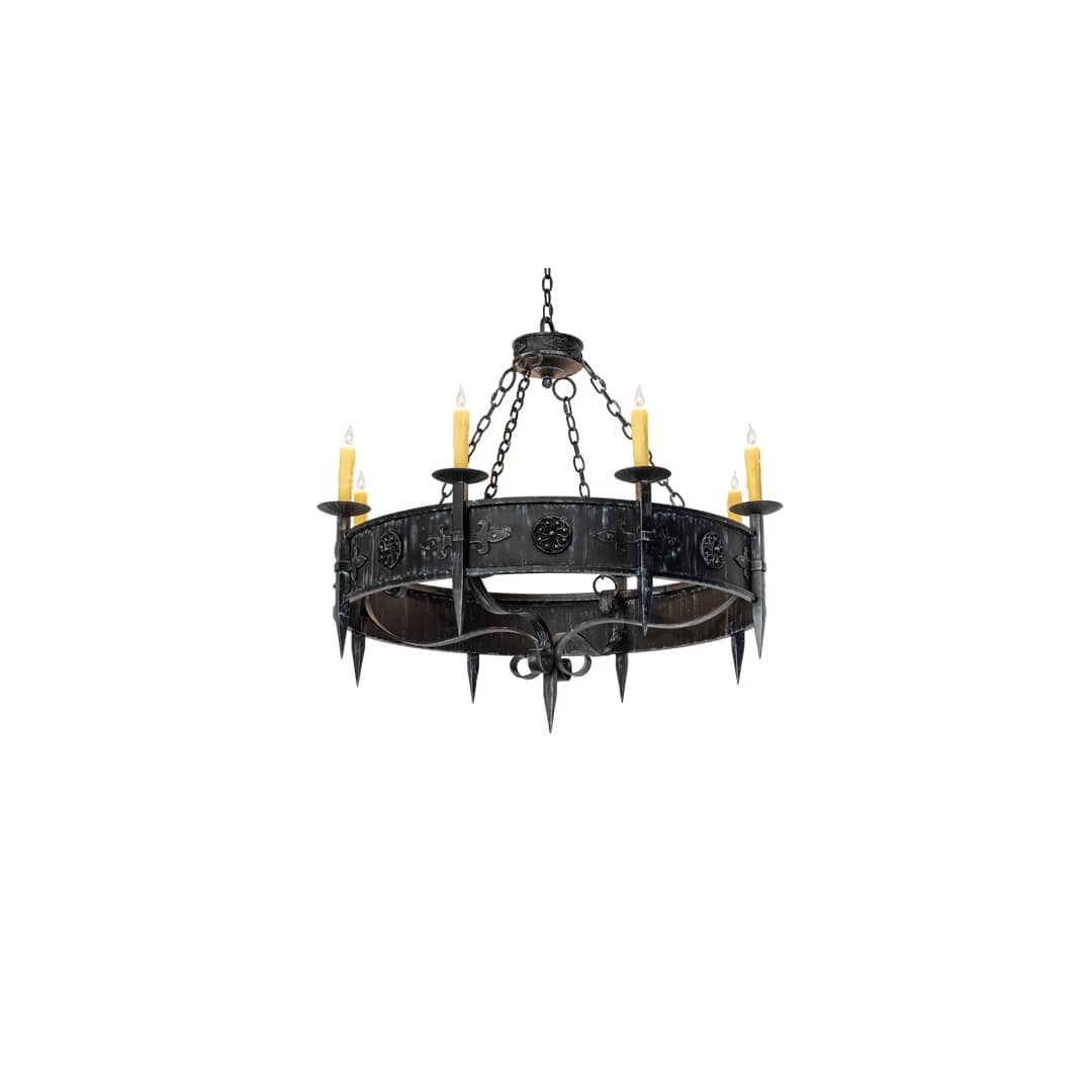 Calandra 8 Light 42" Wide Taper Candle Style Chandelier
