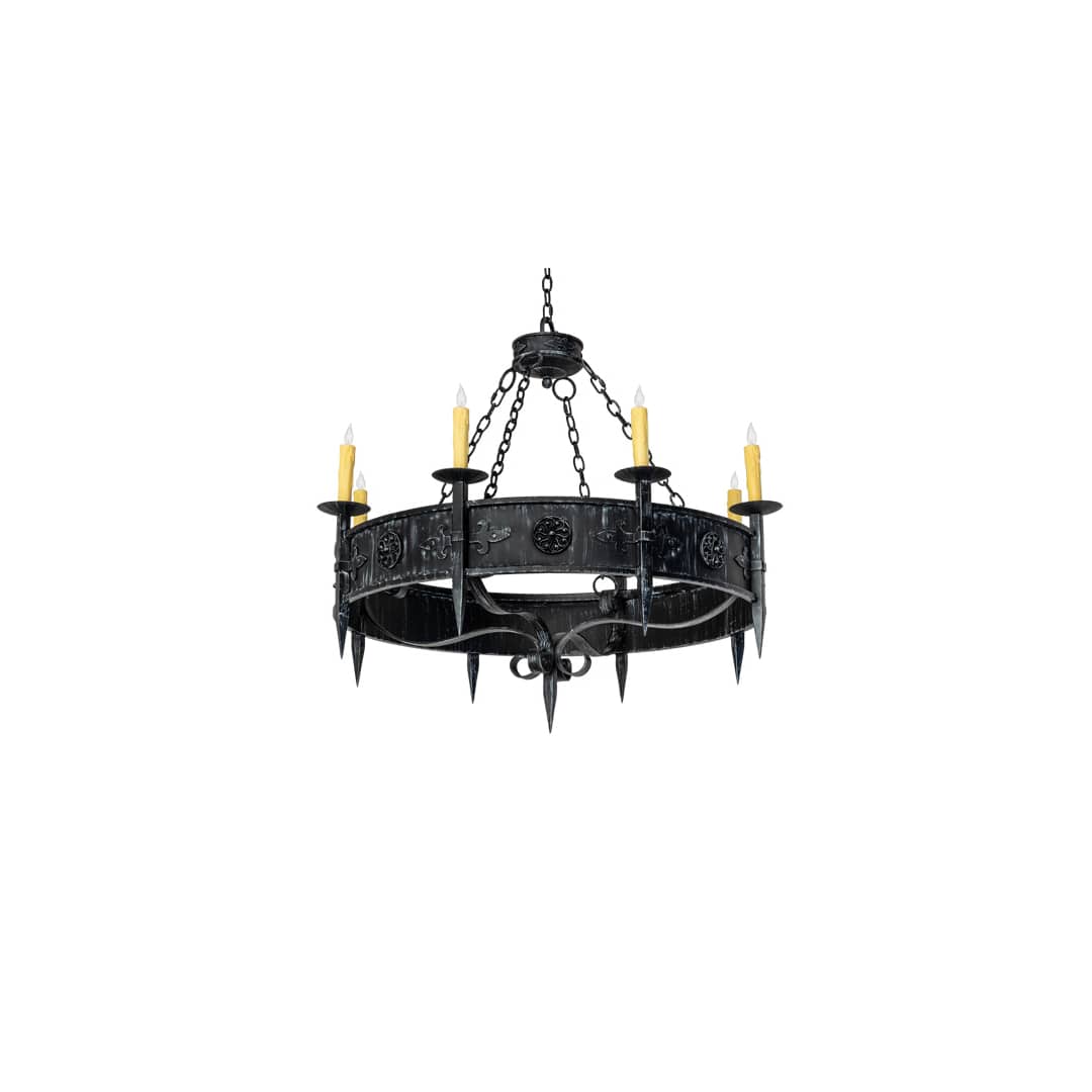 Calandra 8 Light 42" Wide Taper Candle Style Chandelier