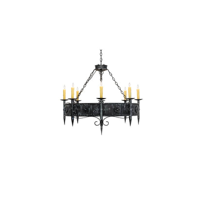 Calandra 8 Light 42" Wide Taper Candle Style Chandelier