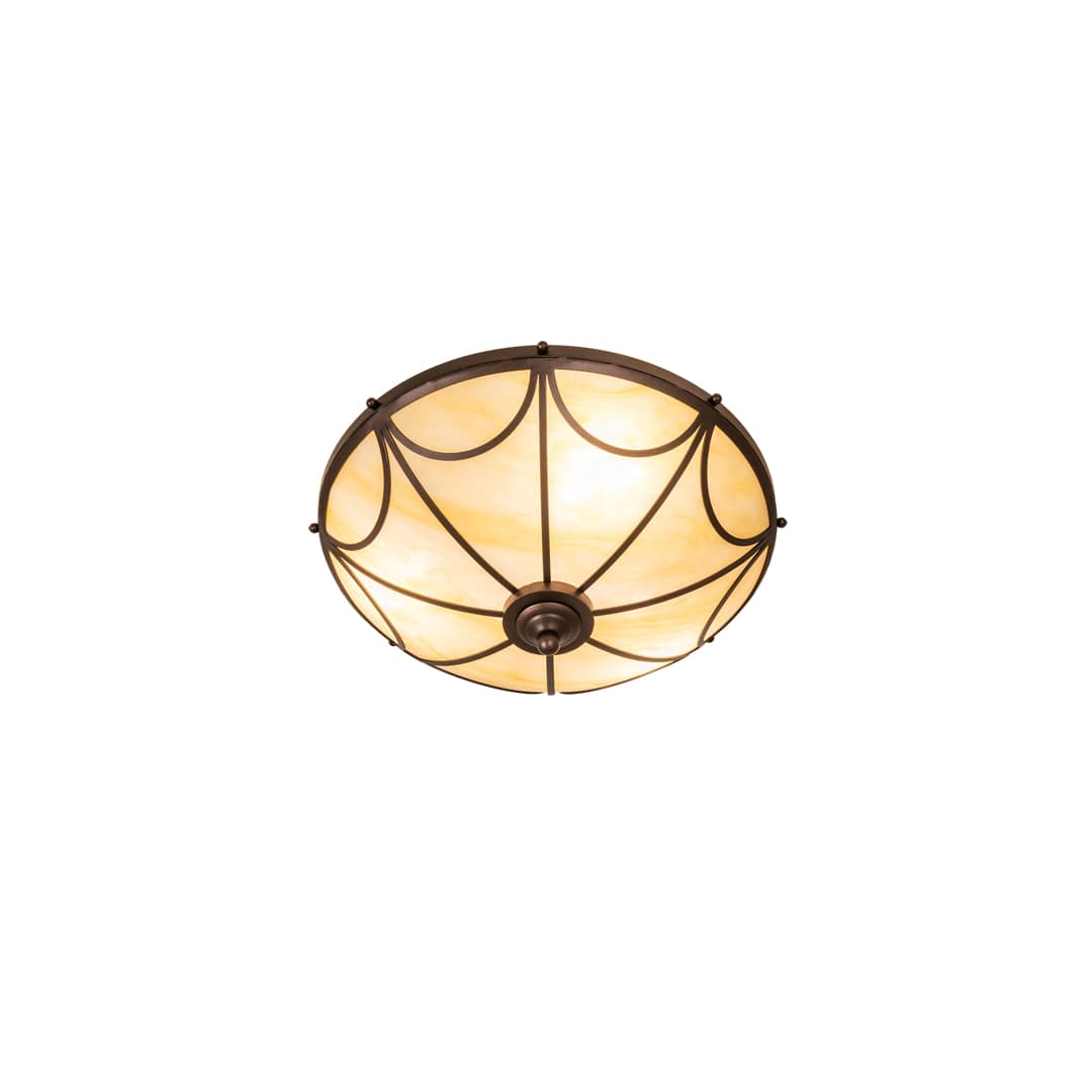 Carousel 3 Light 16" Wide Semi-Flush Bowl Ceiling Fixture