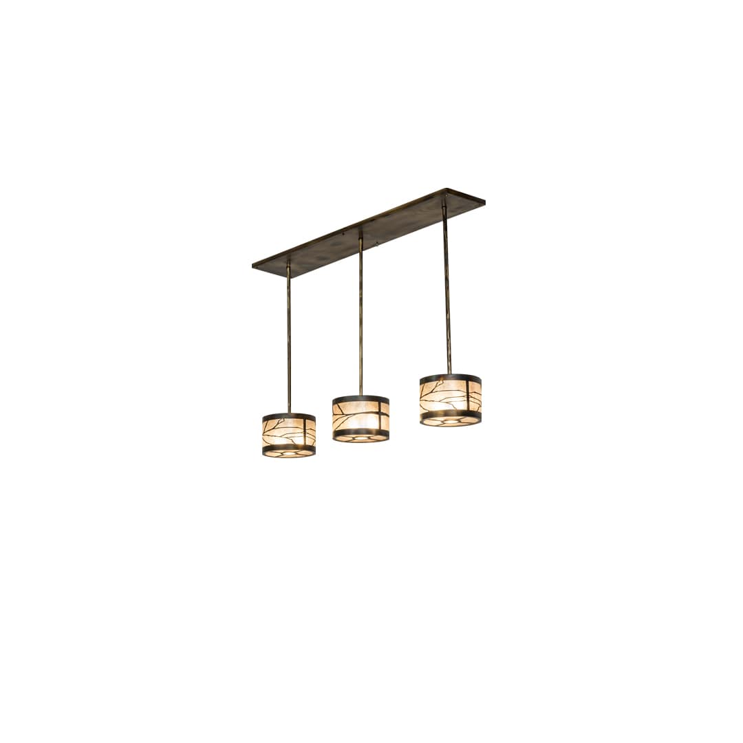6 Light 50" Wide Linear Pendant