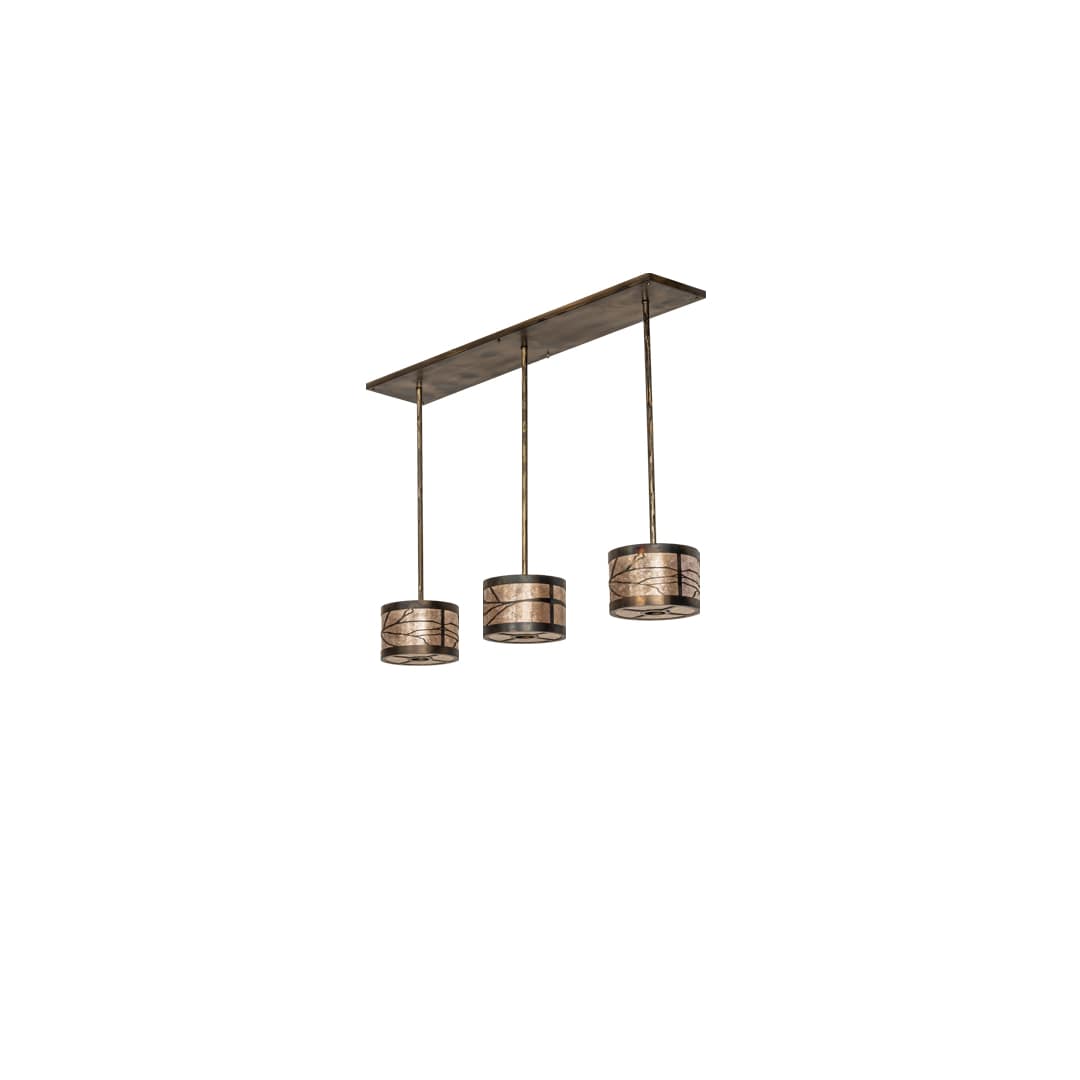 6 Light 50" Wide Linear Pendant