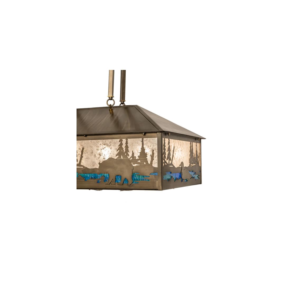8 Light 36" Wide Linear Pendant
