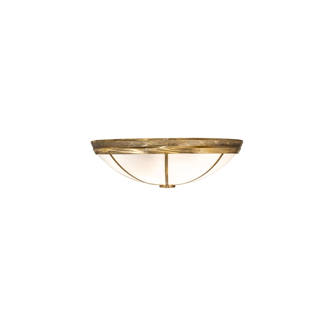 Kahe 12 Light 60" Wide Flush Mount Bowl Ceiling Fixture - Brass Finish