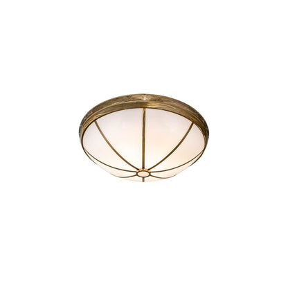 Kahe 12 Light 60" Wide Flush Mount Bowl Ceiling Fixture - Brass Finish