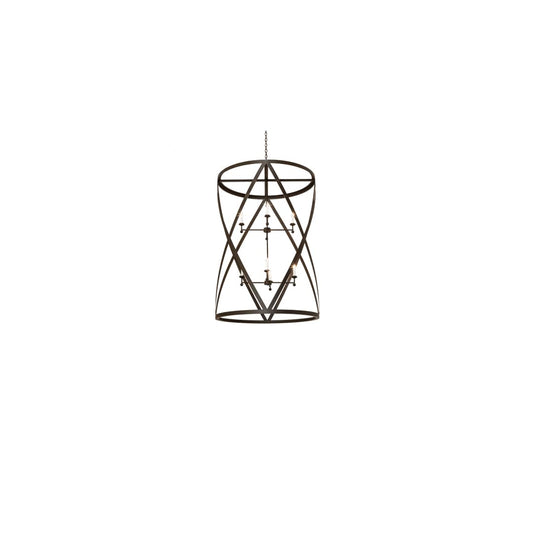 8 Light 42" Wide Taper Candle Pendant
