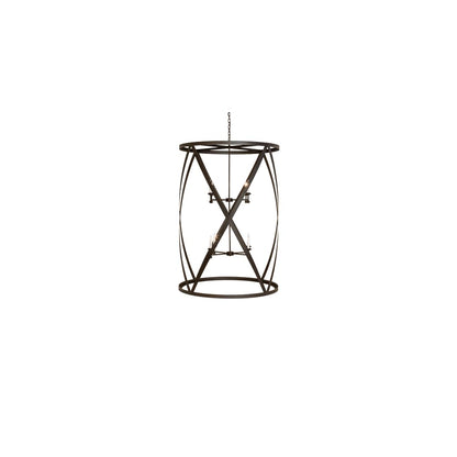 8 Light 42" Wide Taper Candle Pendant