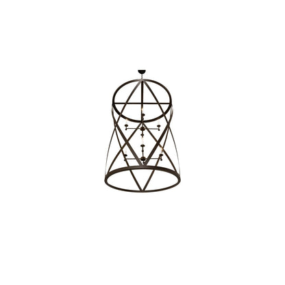 8 Light 42" Wide Taper Candle Pendant
