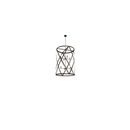 8 Light 42" Wide Taper Candle Pendant