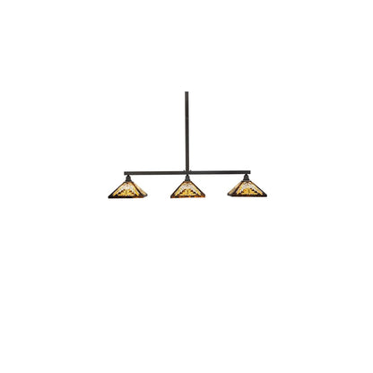 3 Light 63" Wide Linear Pendant