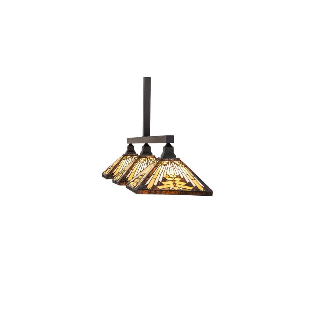 3 Light 63" Wide Linear Pendant