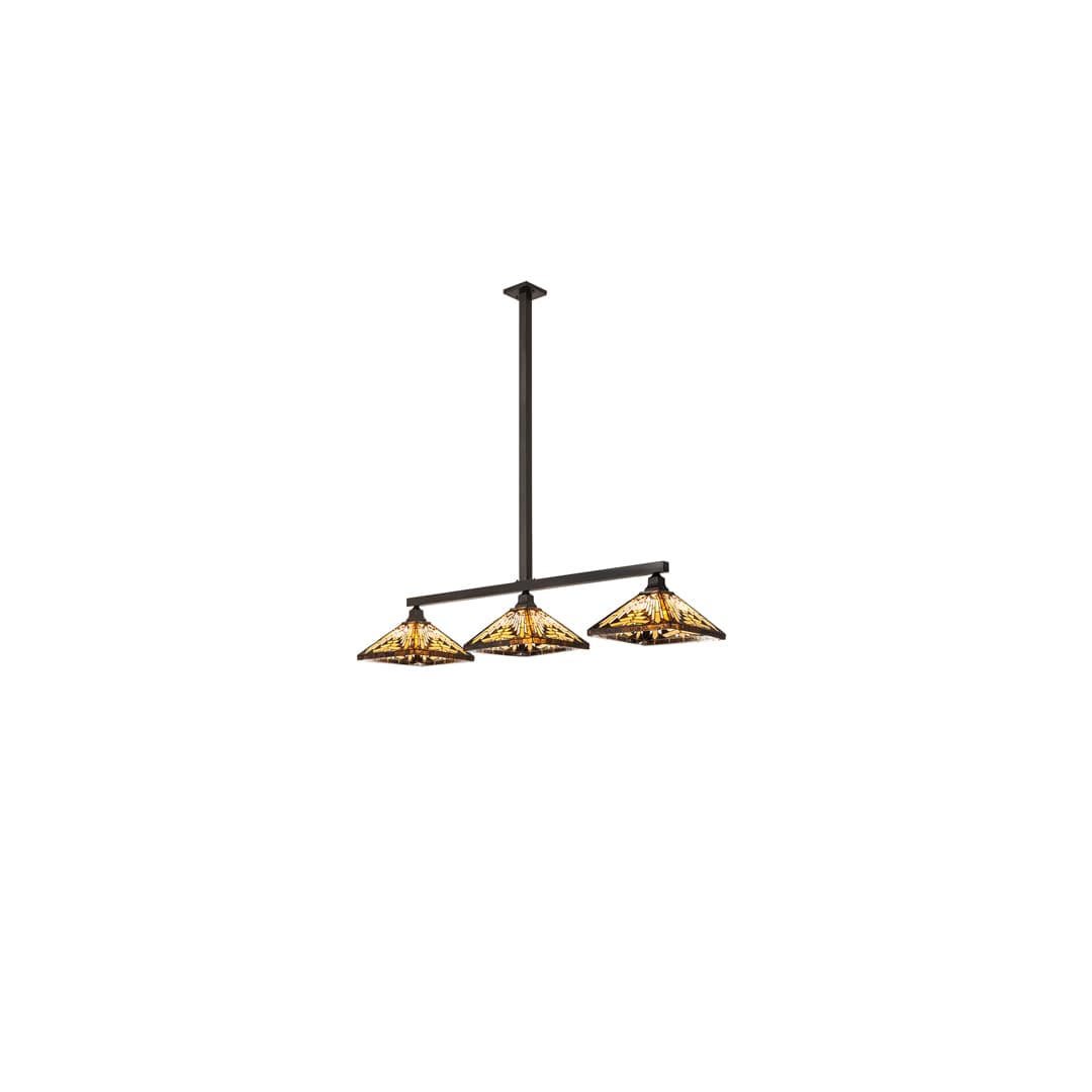 3 Light 63" Wide Linear Pendant