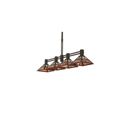 4 Light 64" Wide Linear Pendant