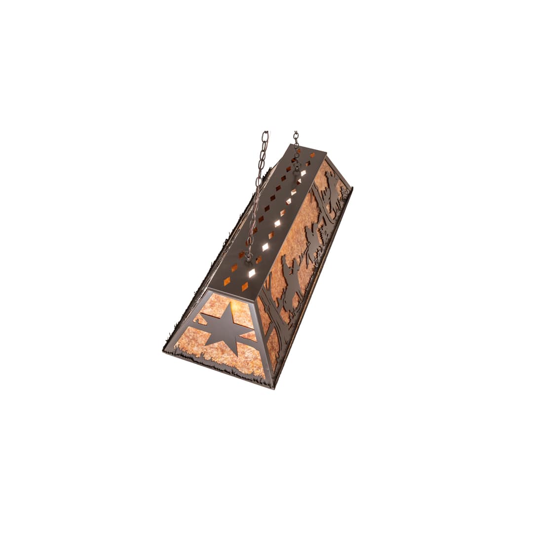 6 Light 48" Wide Billiard Linear Pendant