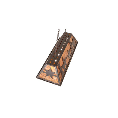6 Light 48" Wide Billiard Linear Pendant