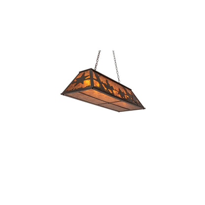6 Light 48" Wide Billiard Linear Pendant