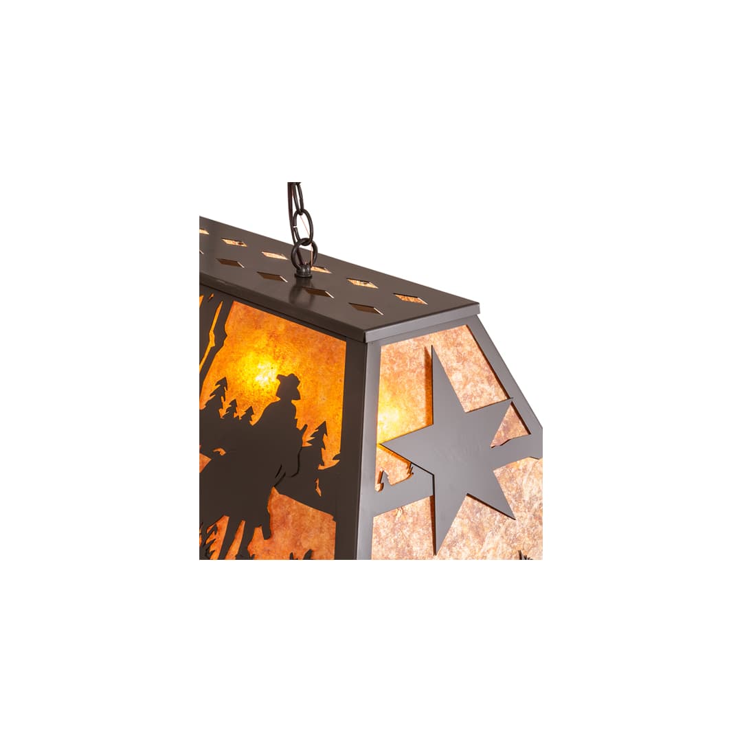 6 Light 48" Wide Billiard Linear Pendant