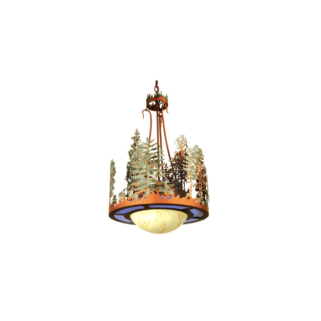 3 Light 18" Wide Pendant