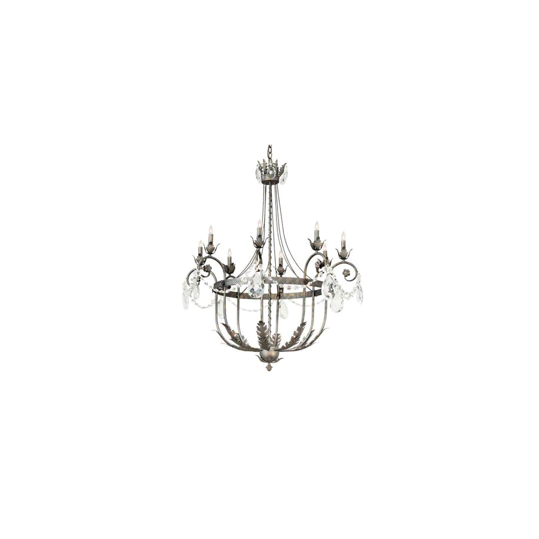 Antonia 8 Light 40" Wide Crystal Candle Style Chandelier